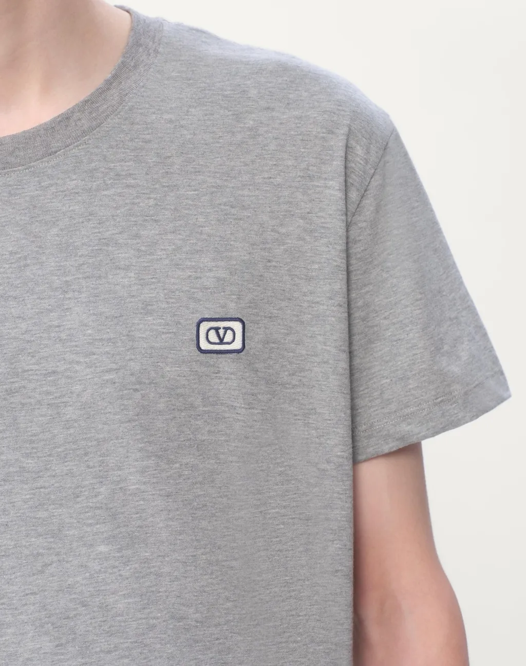 Valentino Garavani Logo Patch Crewneck T-Shirt