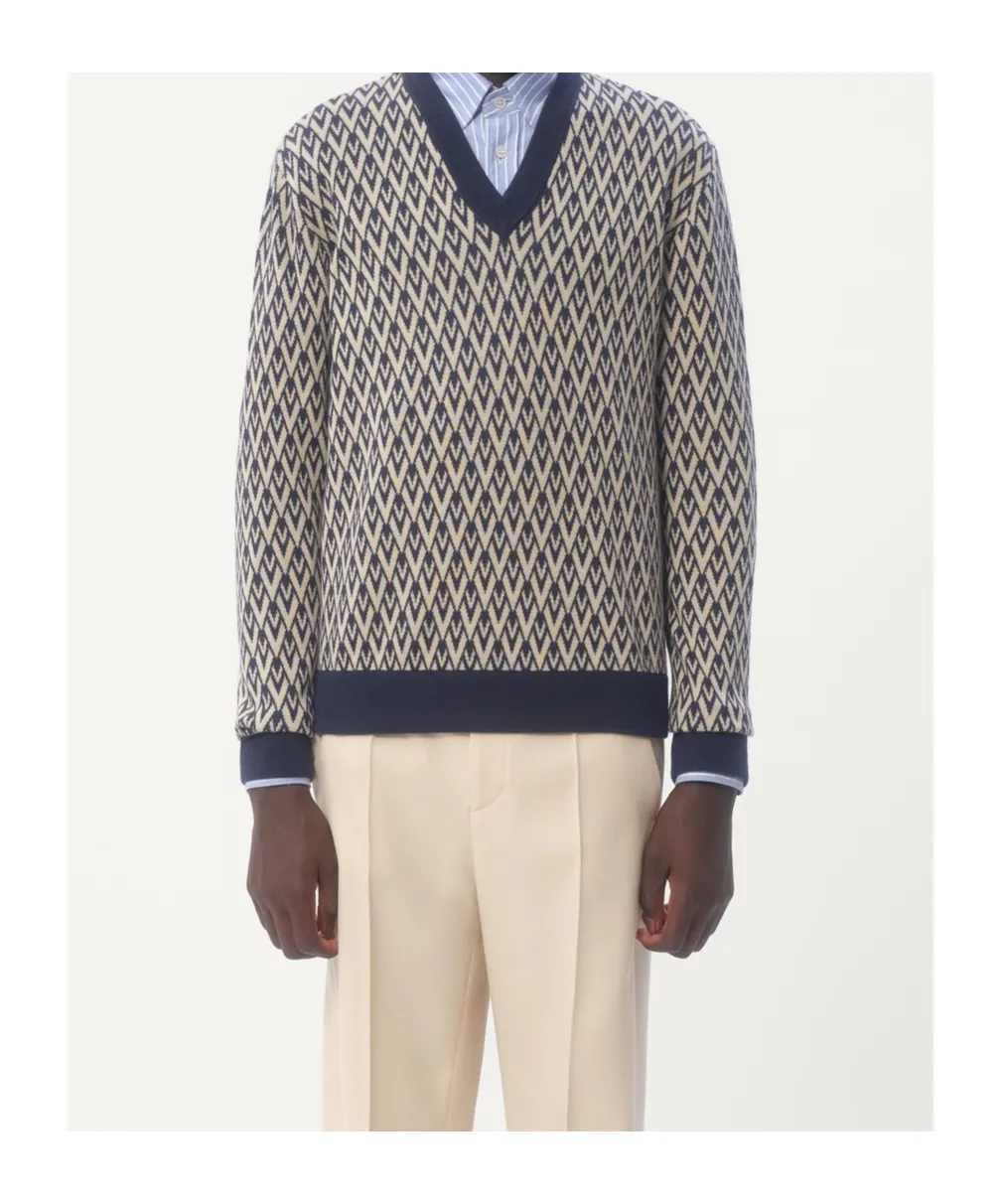 Valentino Toute La V Crewneck Jumper