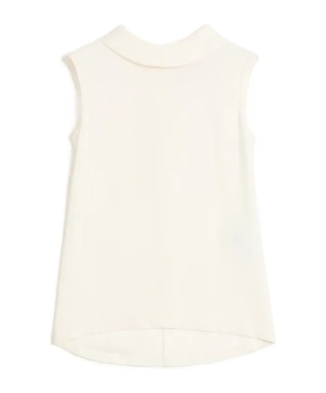 Valentino Curved Hem Sleeveless Blouse