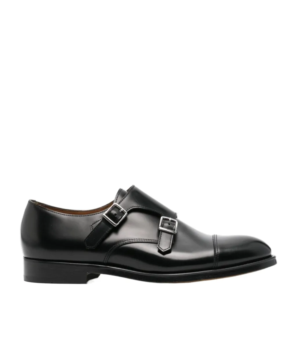 Doucal's Almond Toe Monk Shoes