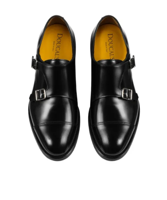 Doucal's Almond Toe Monk Shoes