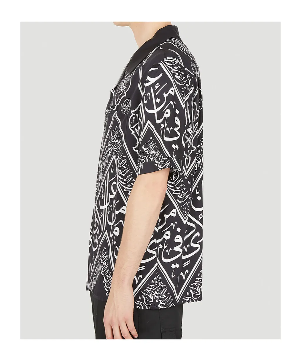 Graphic Print Bowling Shirt