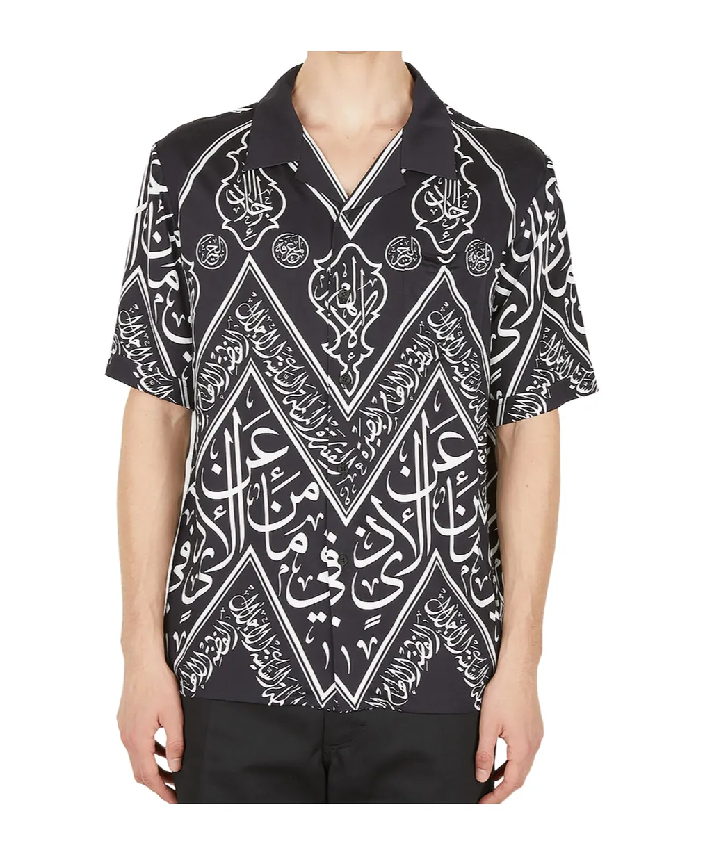 Graphic Print Bowling Shirt