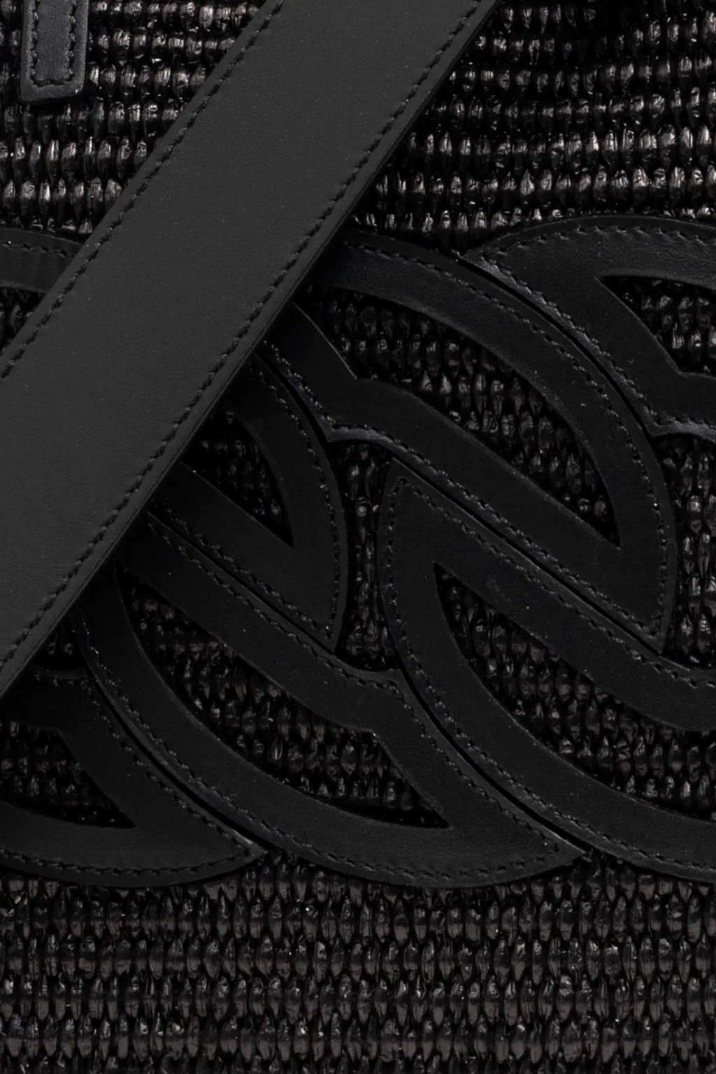Casadei Baurivage Woven Top Handle Bag