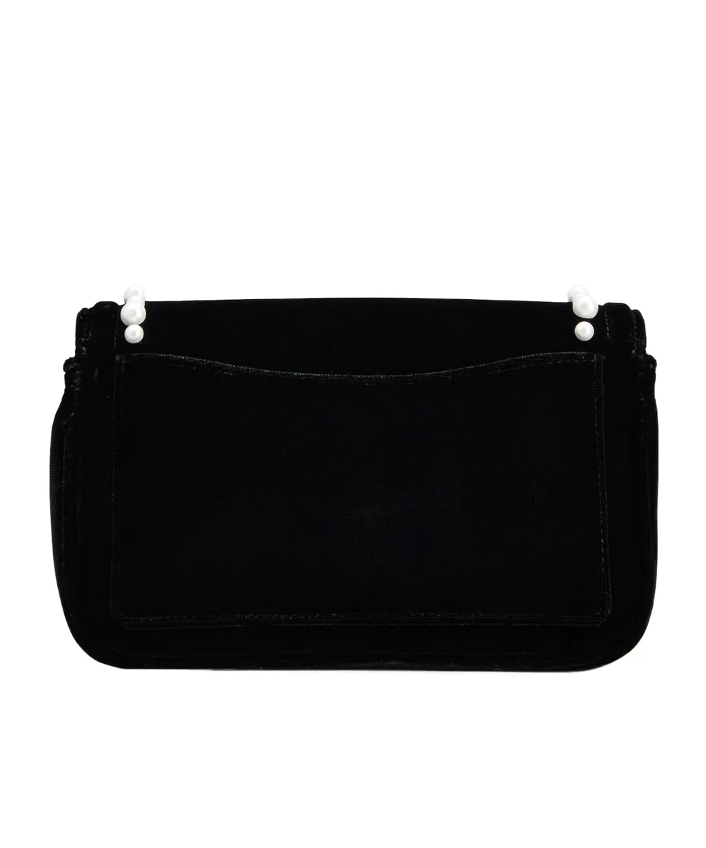 Roger Vivier Jeu De Fille Embellished Velvet Clutch Bag