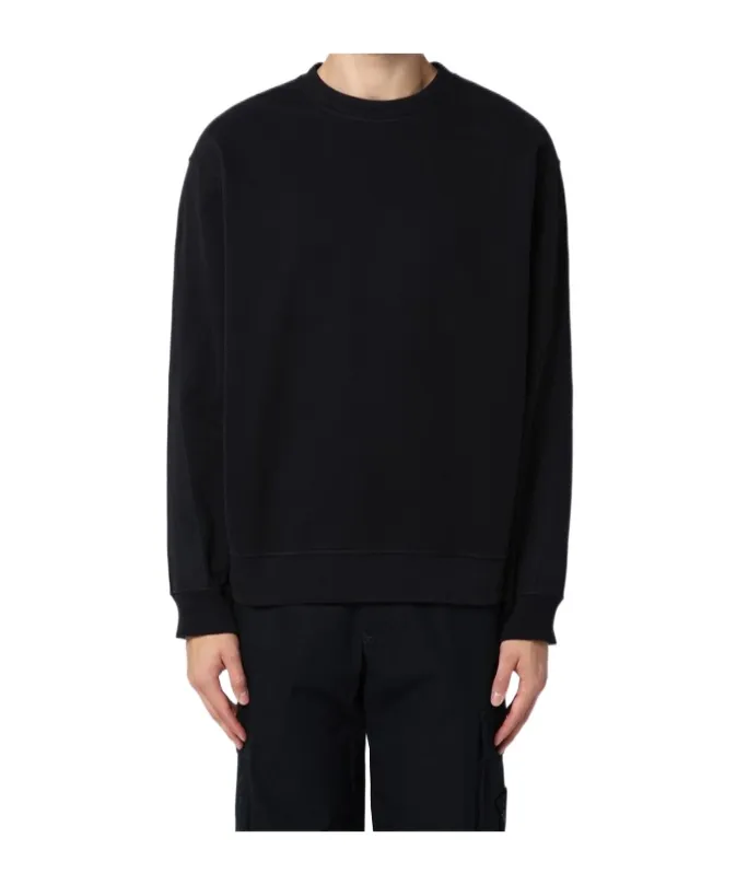 Stone Island Logo-Embroidered Crewneck Sweatshirt