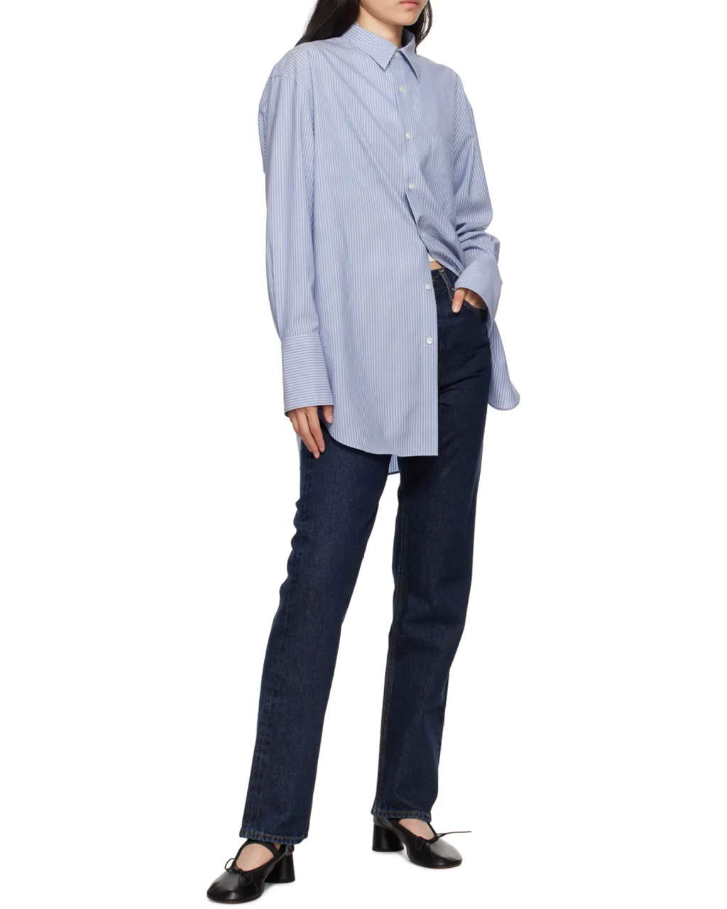 Agolde Mid-Rise Straight Leg Jeans