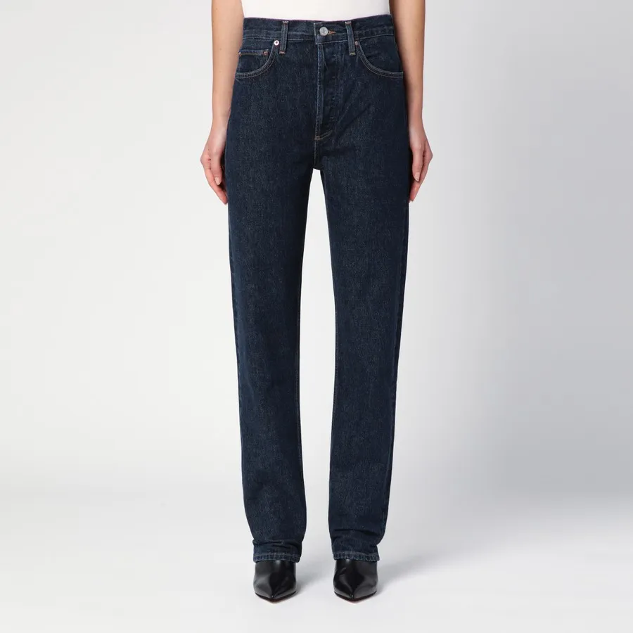 Agolde Mid-Rise Straight Leg Jeans
