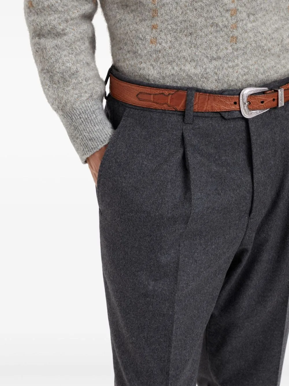 Tapered-Leg Trousers