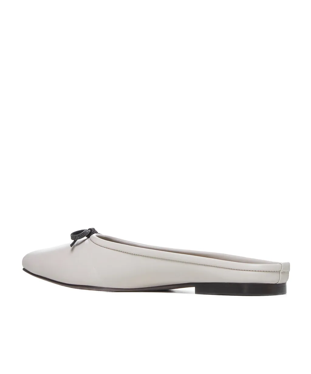 Brunello Cucinelli Bow Detailed Slip-On Ballet Flats