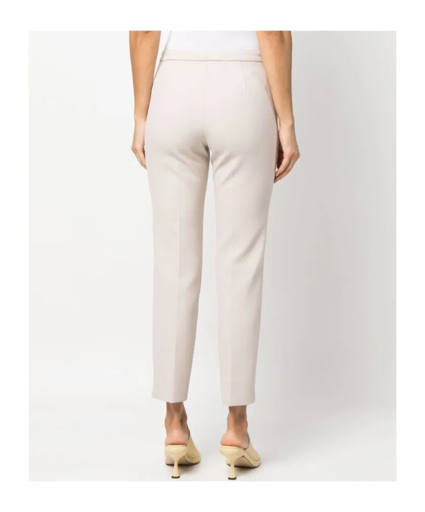 Pressed-Crease Cropped Trousers