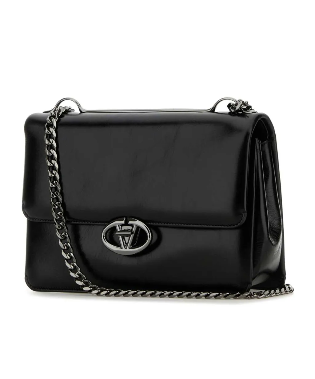 Valentino Vlogo Signature Foldover Top Shoulder Bag