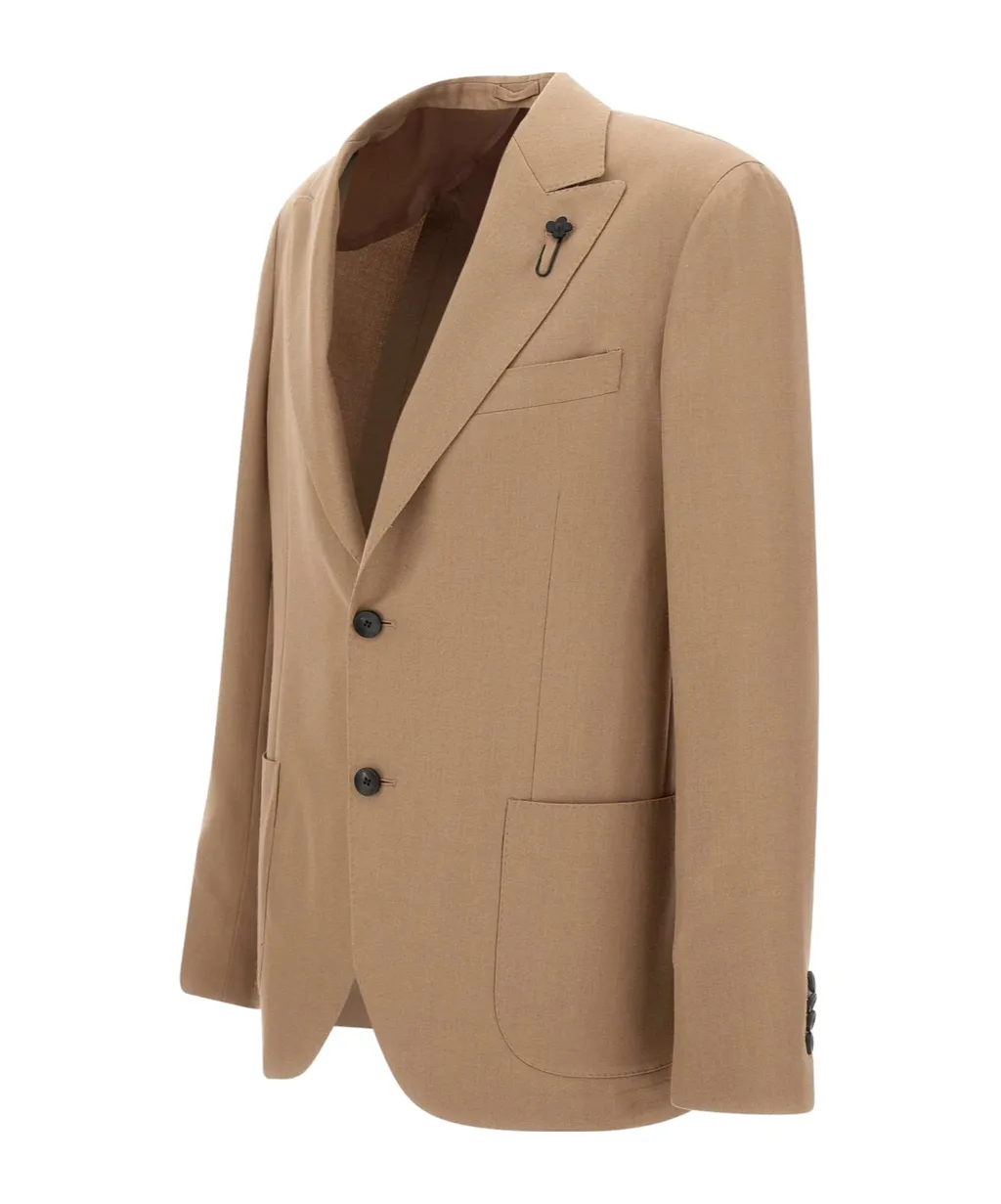 Brooch-Detail Blazer
