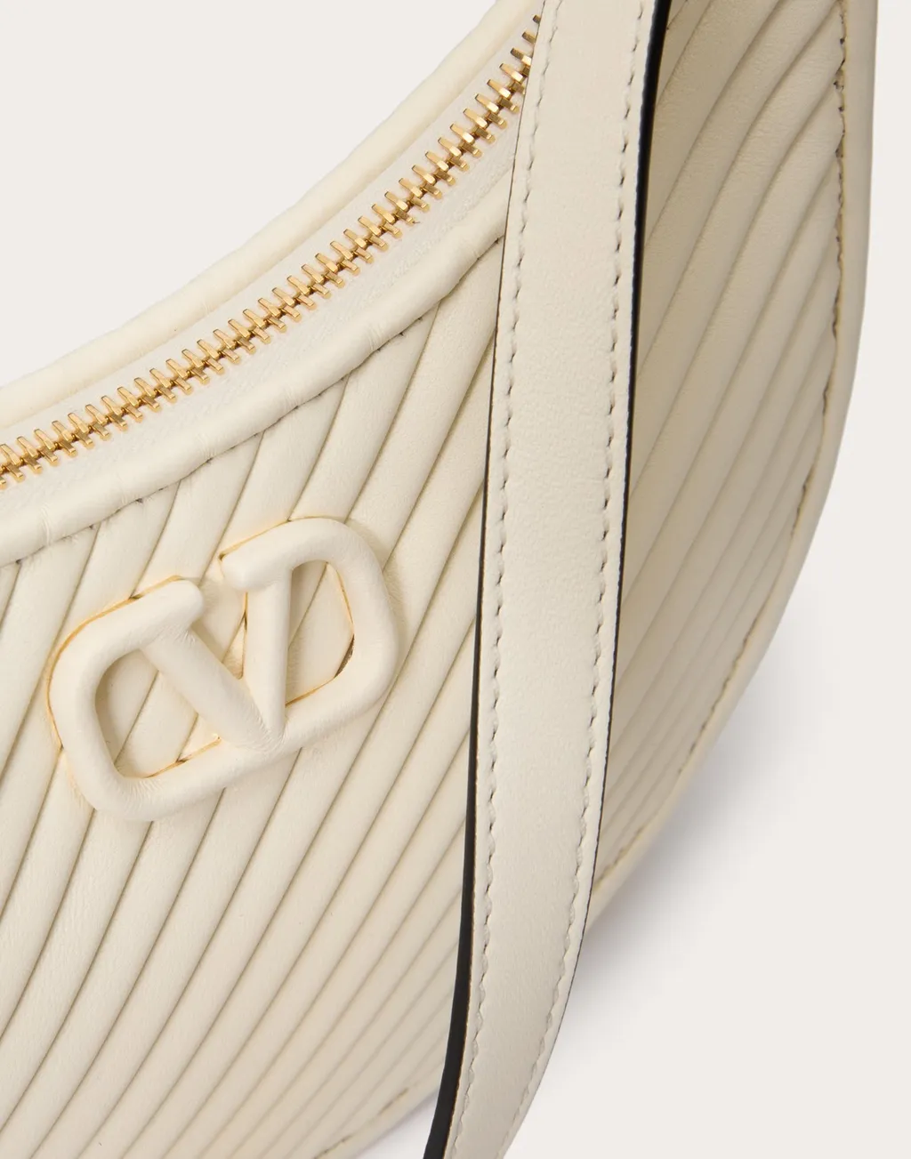 Valentino Vlogo Signature Zip-Up Shoulder Bag