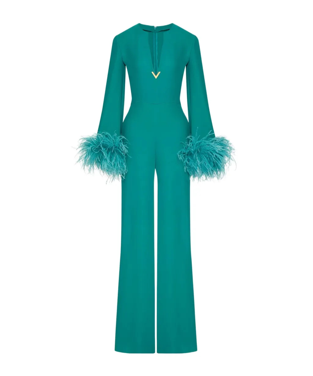 Vlogo Feathered Jumpsuit