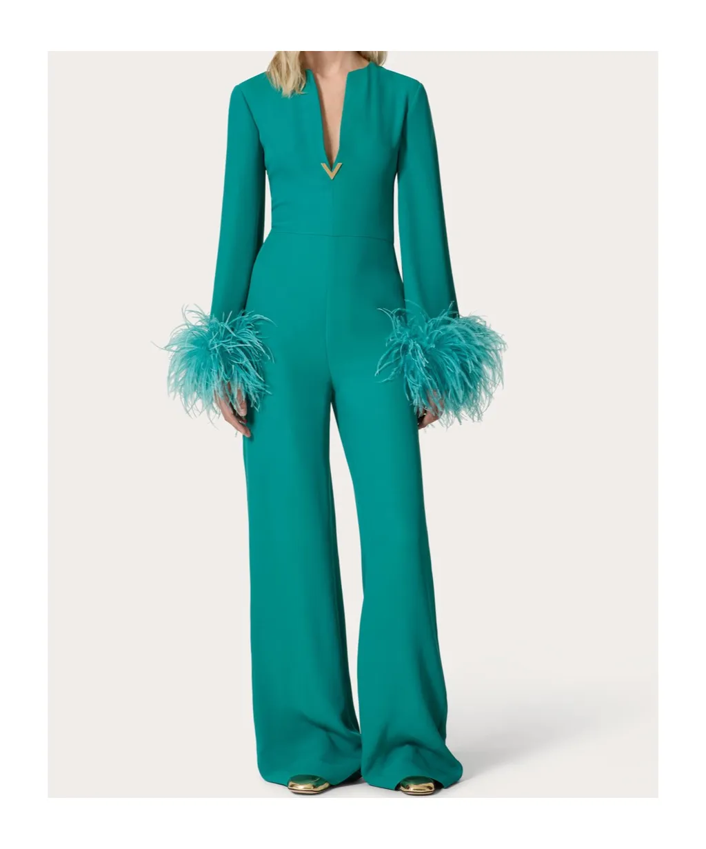 Vlogo Feathered Jumpsuit