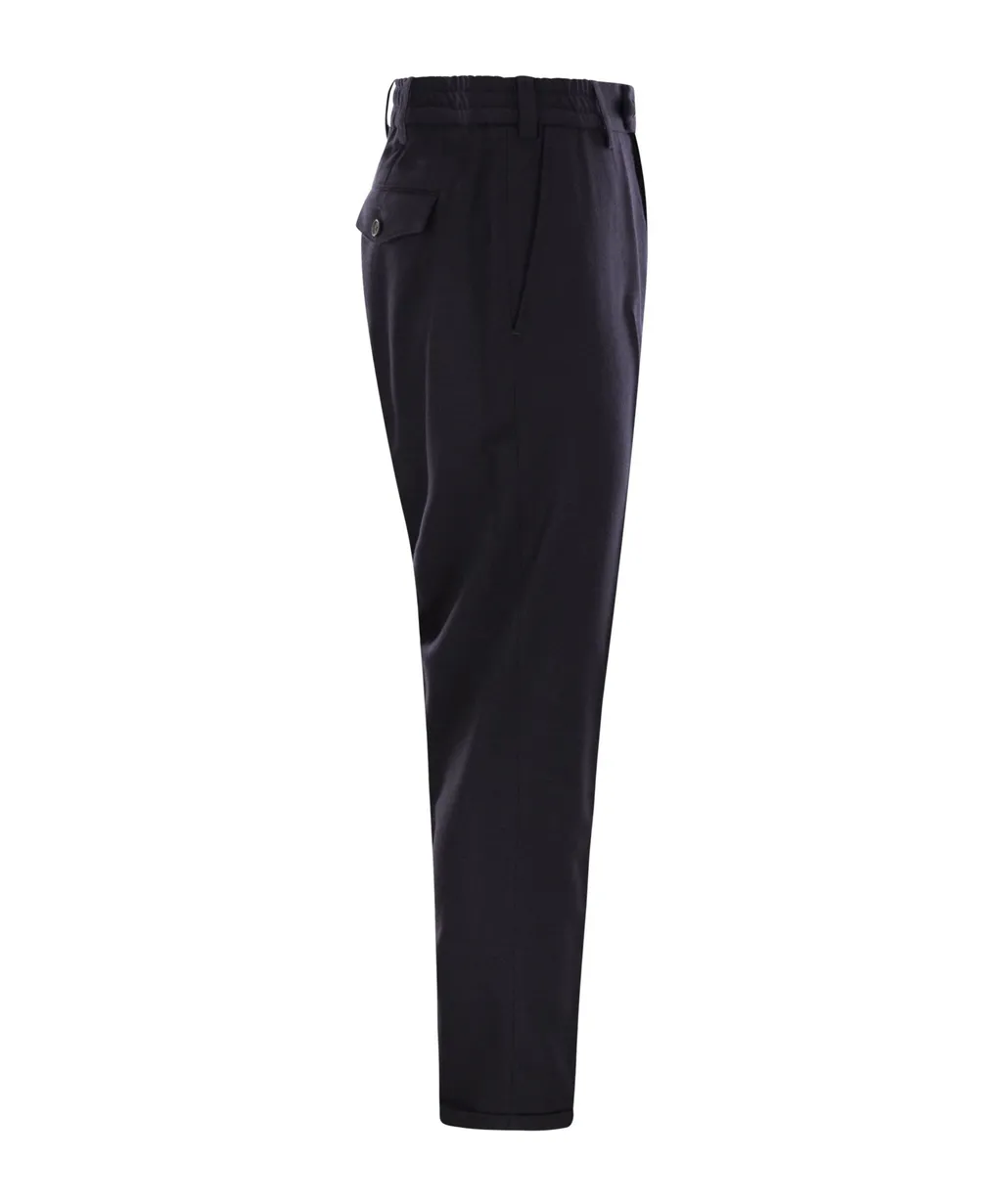 Pt Torino Rebel Wool Straight-Leg Pants