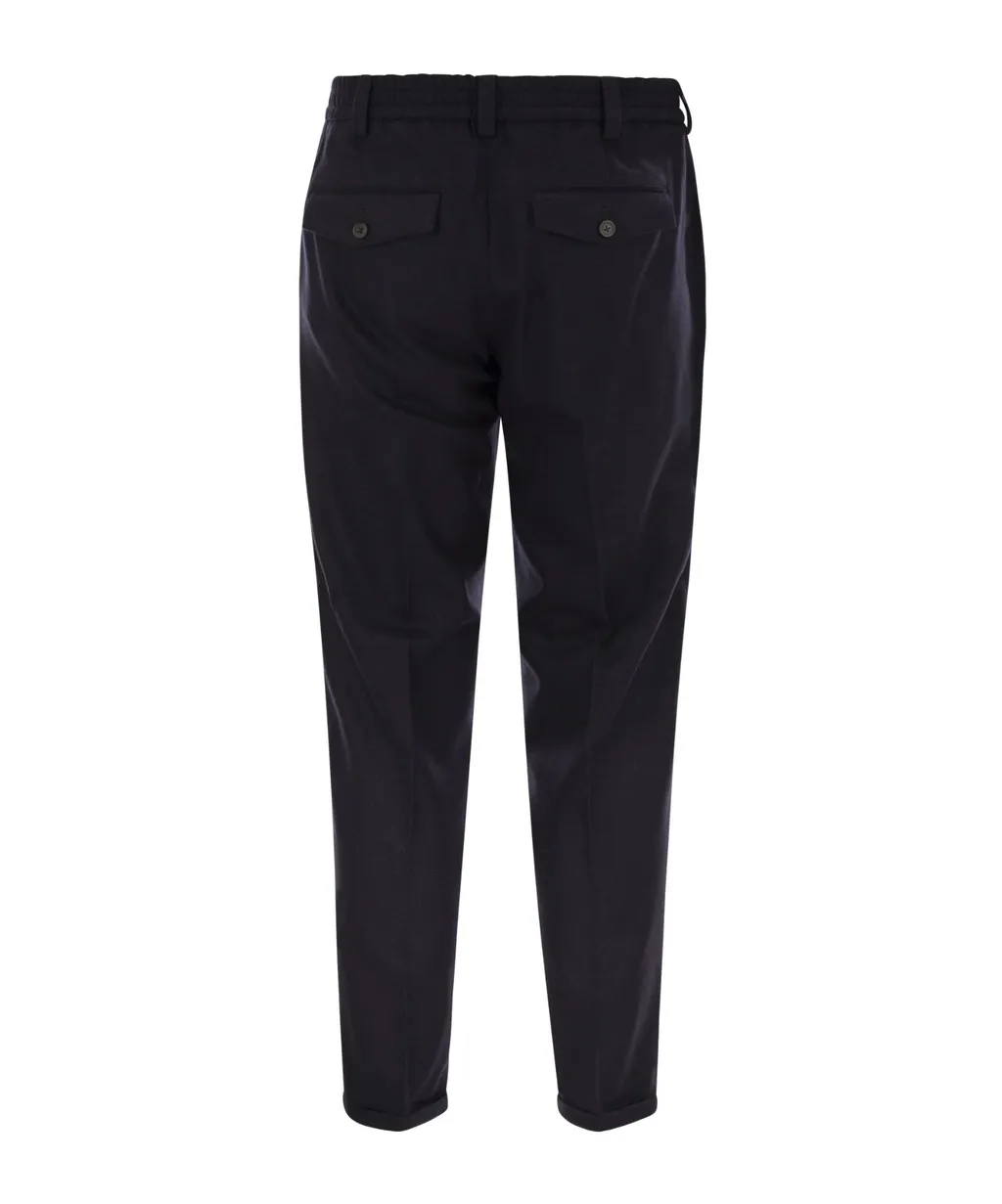 Pt Torino Rebel Wool Straight-Leg Pants