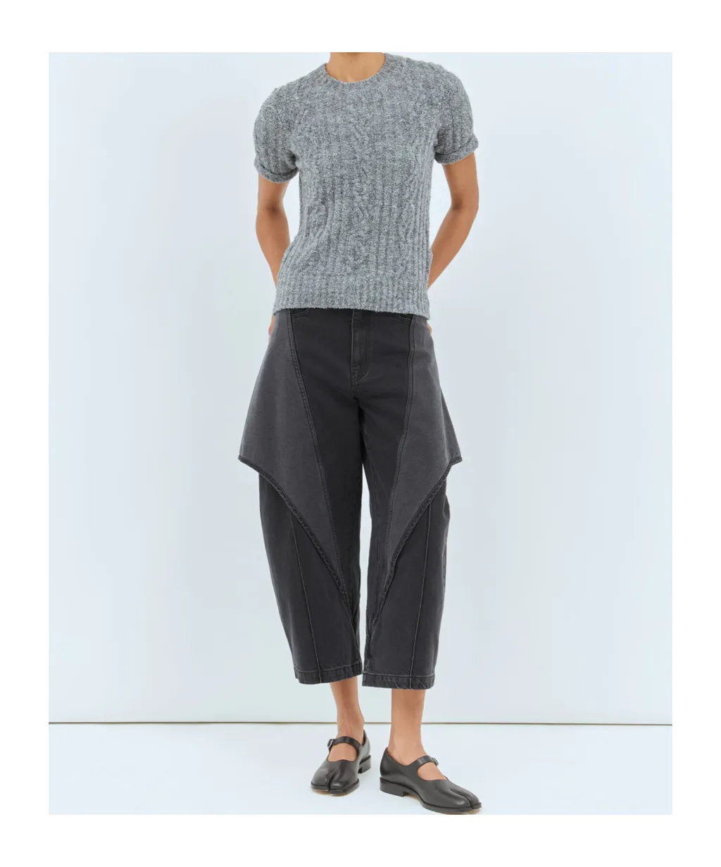 Jw Anderson Short-Sleeved Crewneck Knitted T-Shirt