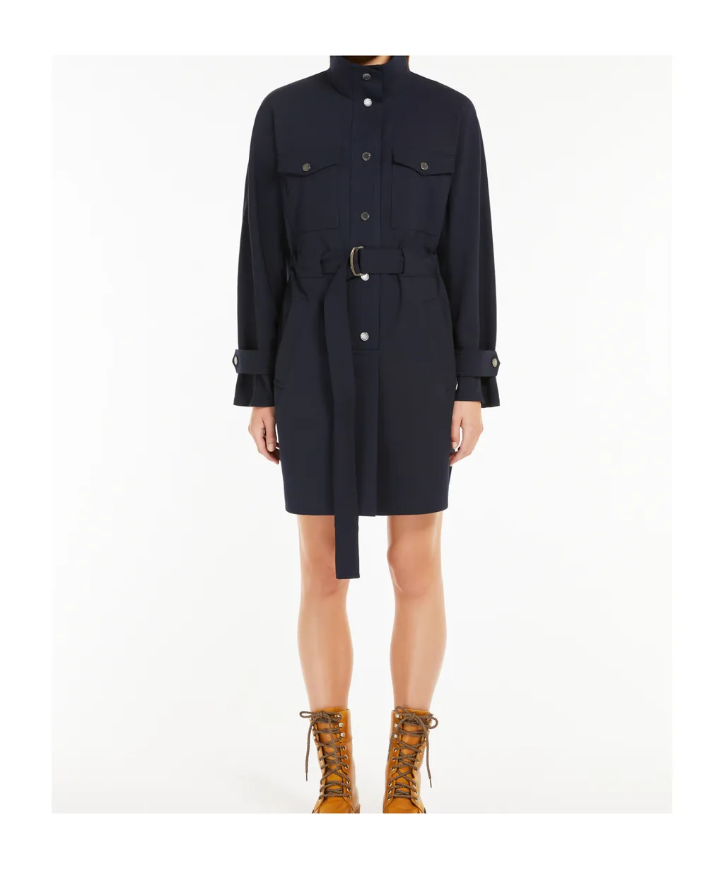 Wool Gabardine Dress