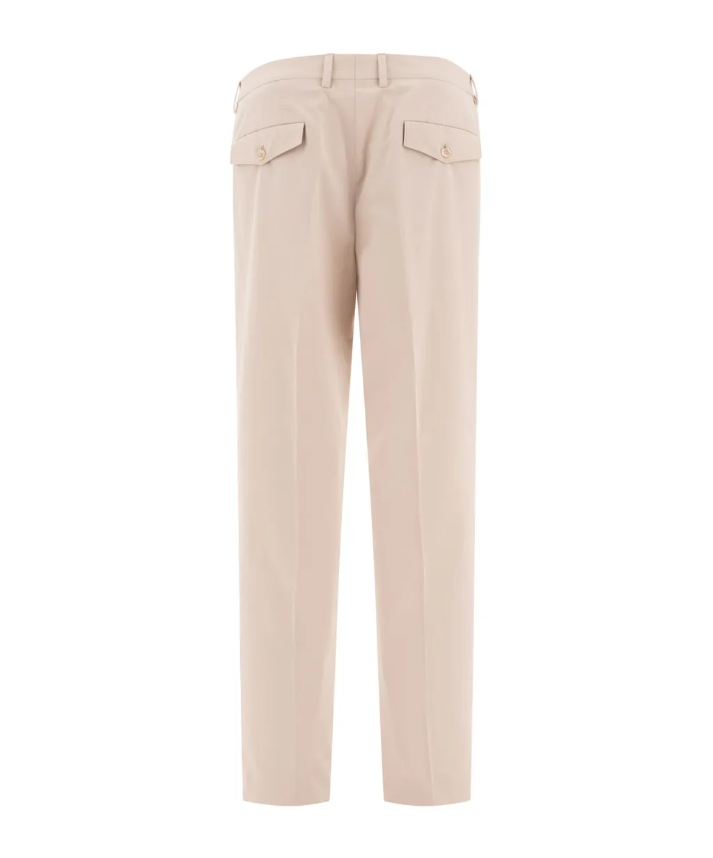 Brunello Cucinelli Pleat Detailed Tapered-Leg Trousers