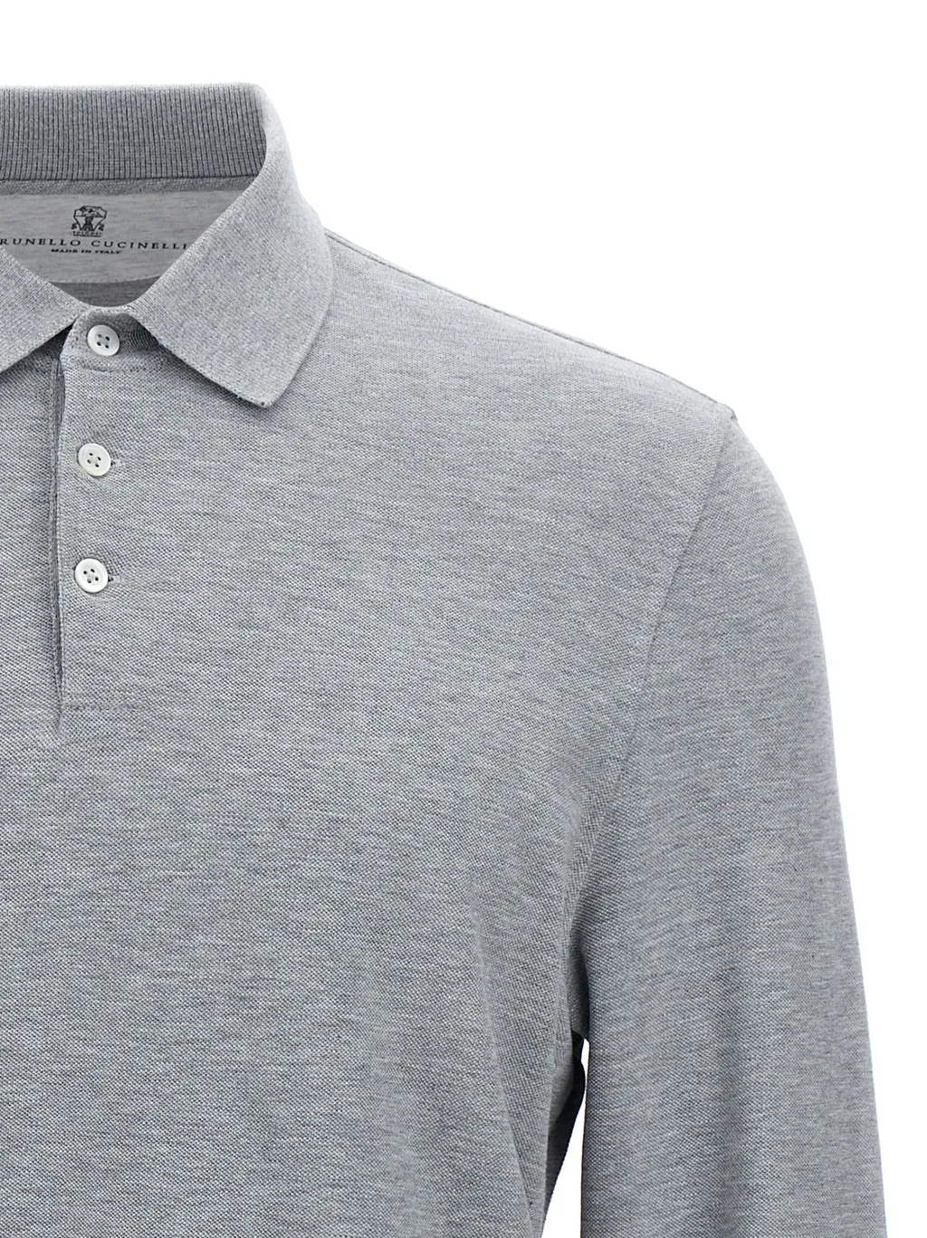 Brunello Cucinelli Long Sleeved Buttoned Polo Shirt
