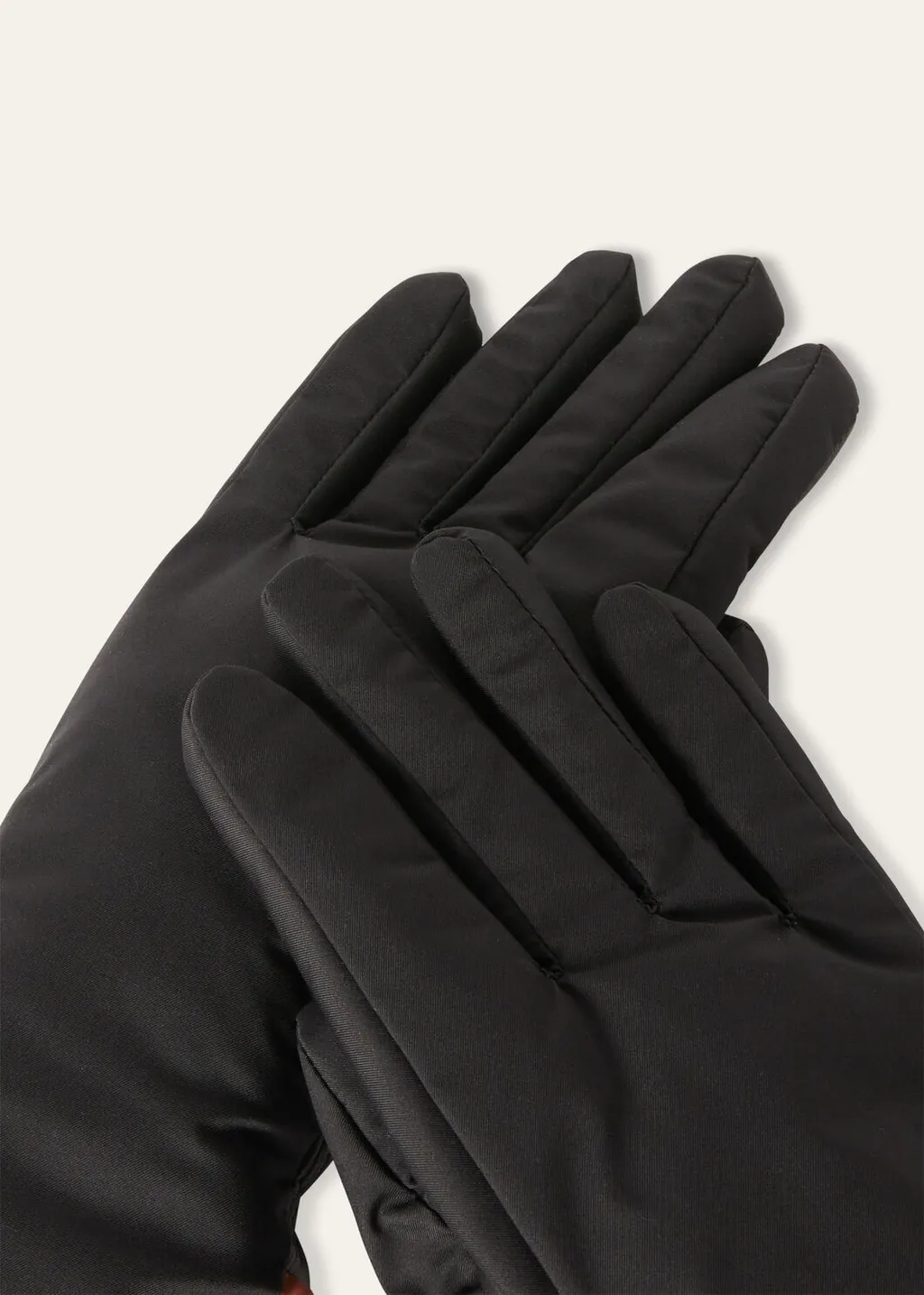 Loro Piana Logo Embroidered Panelled Gloves