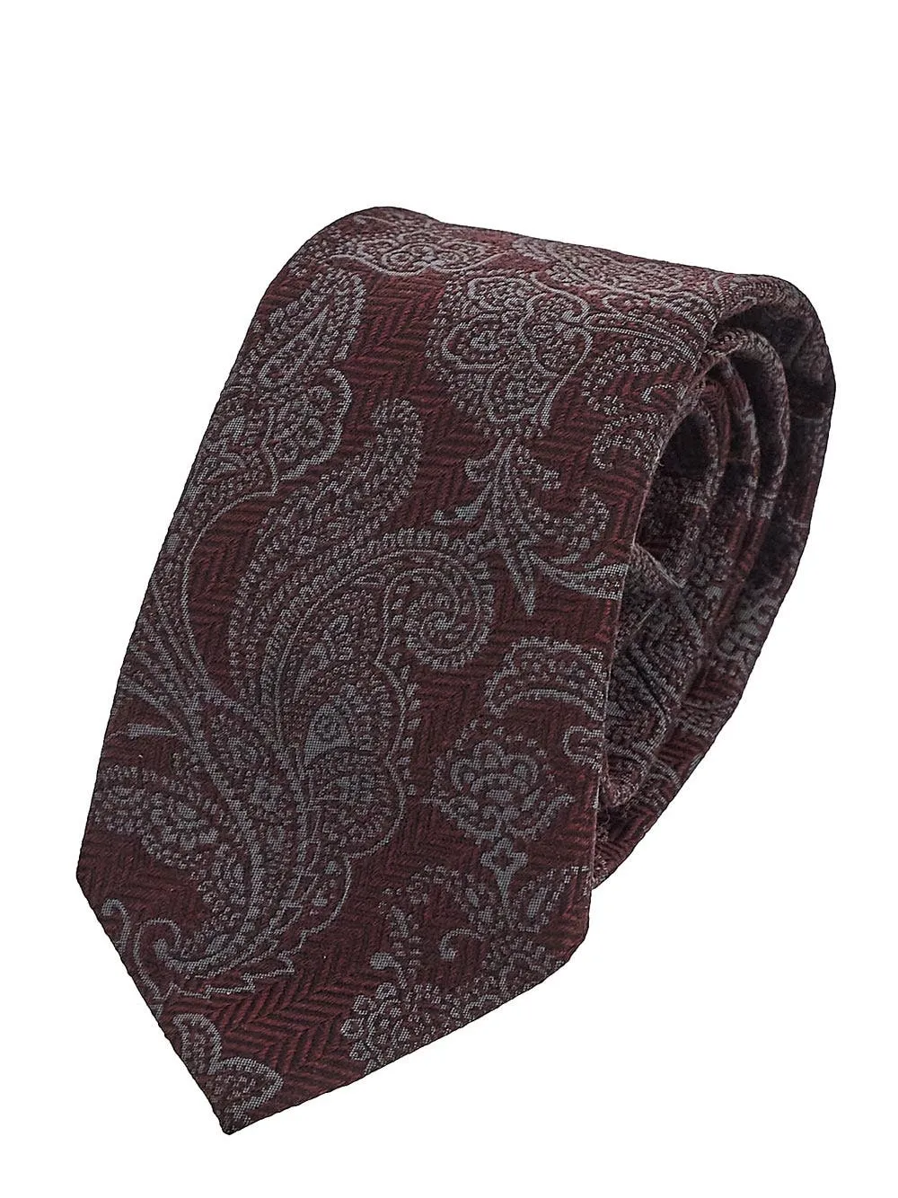 Paisley-Design Silk Tie