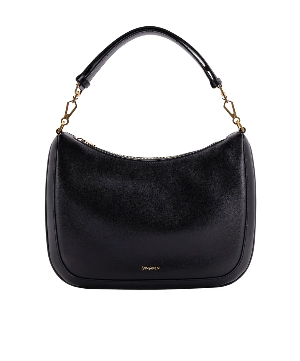 Saint Laurent Logo Detailed Zip-Up Shoulder Bag