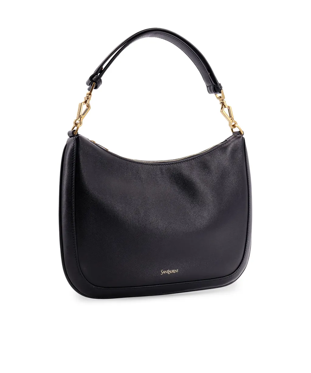 Saint Laurent Logo Detailed Zip-Up Shoulder Bag