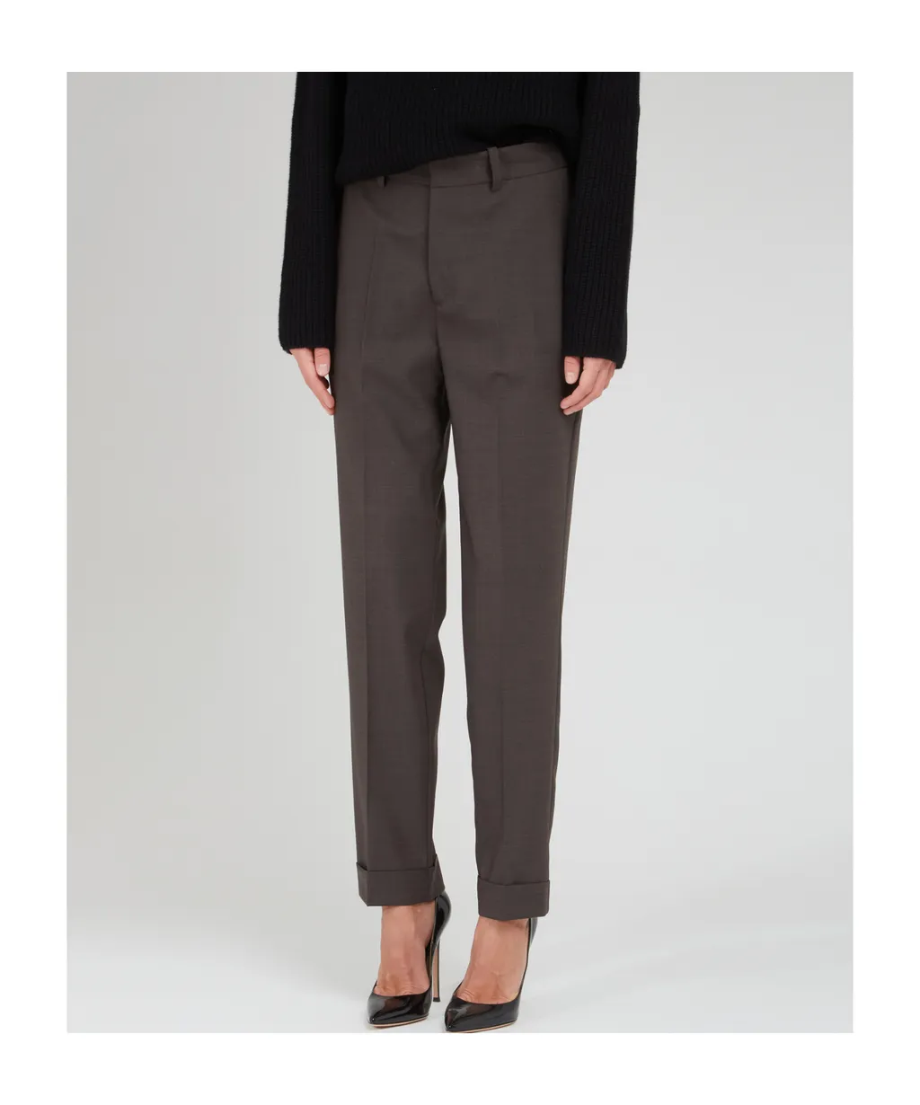 Belt-Loop Casual Pants