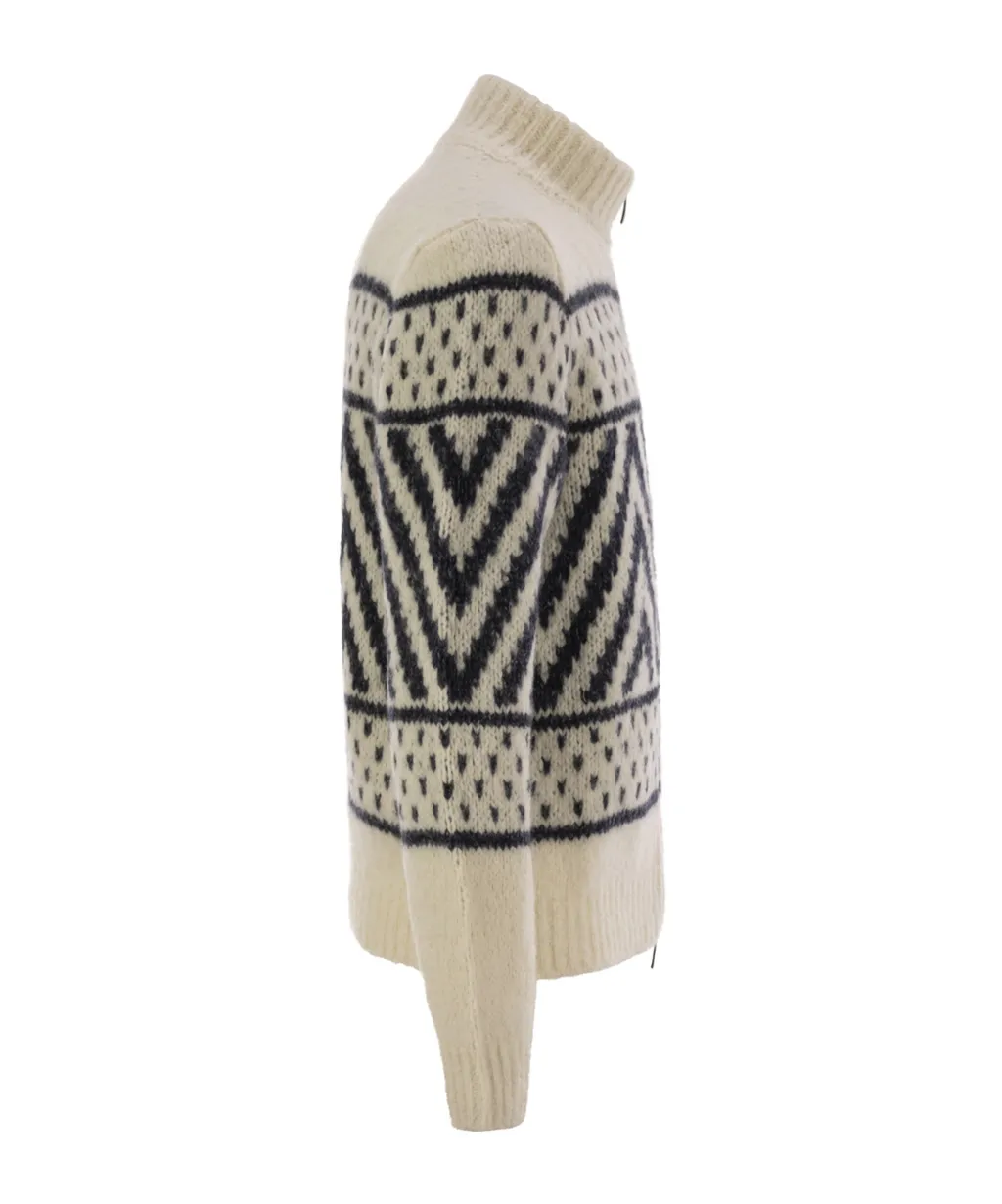 Peserico Aran Zip Knitwear