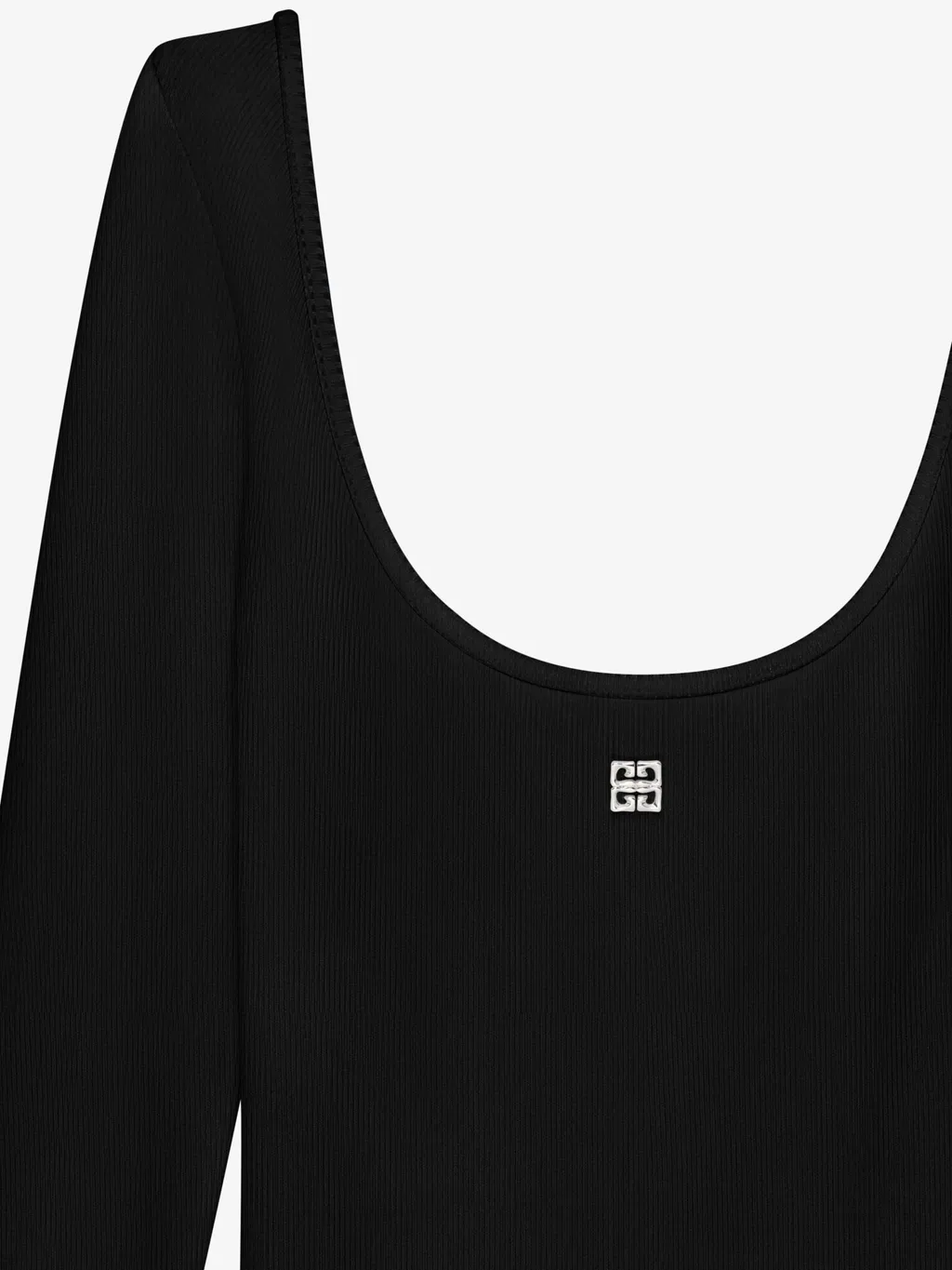 Asymmetric Dress In Knit With 4G Liquid Detail