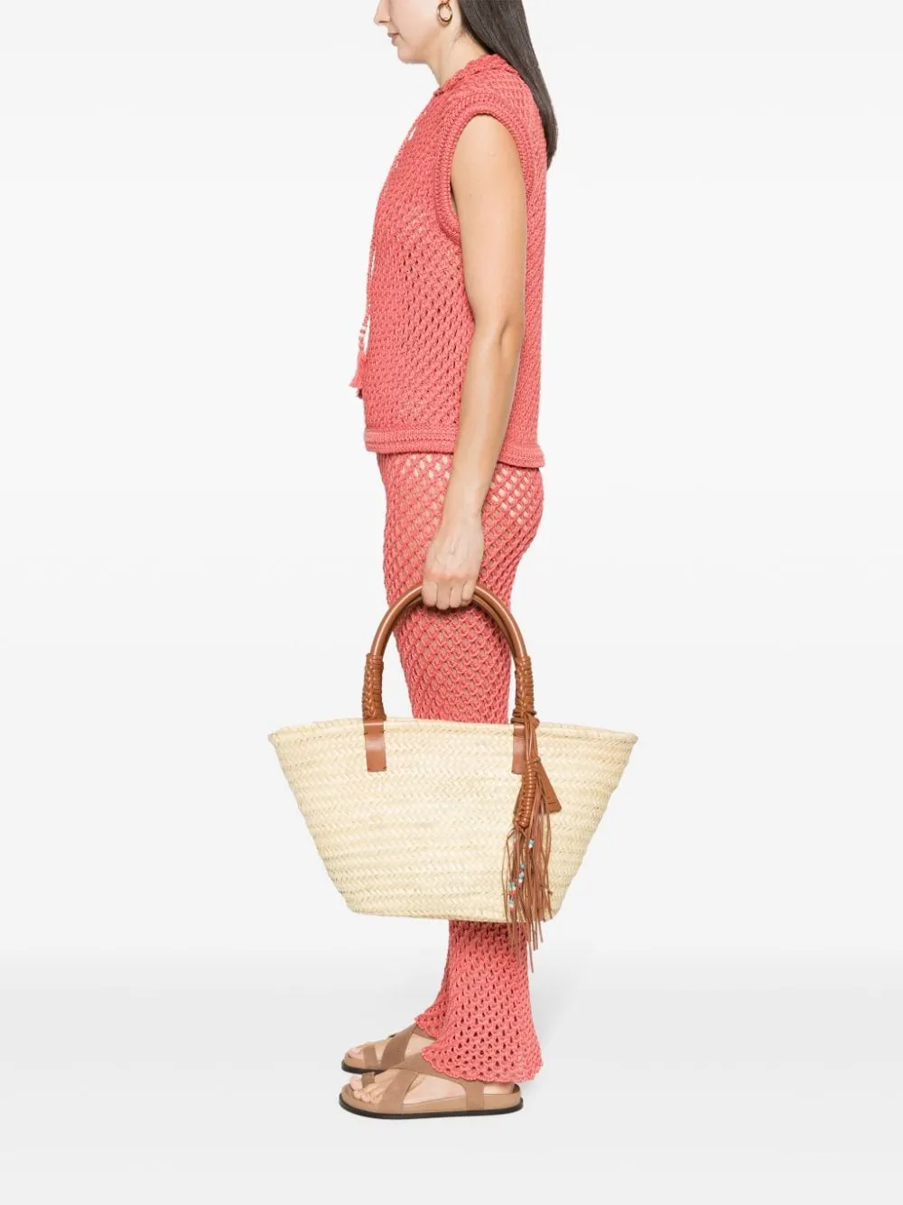 Alanui Icon Palm Leaf Big Tote Bag