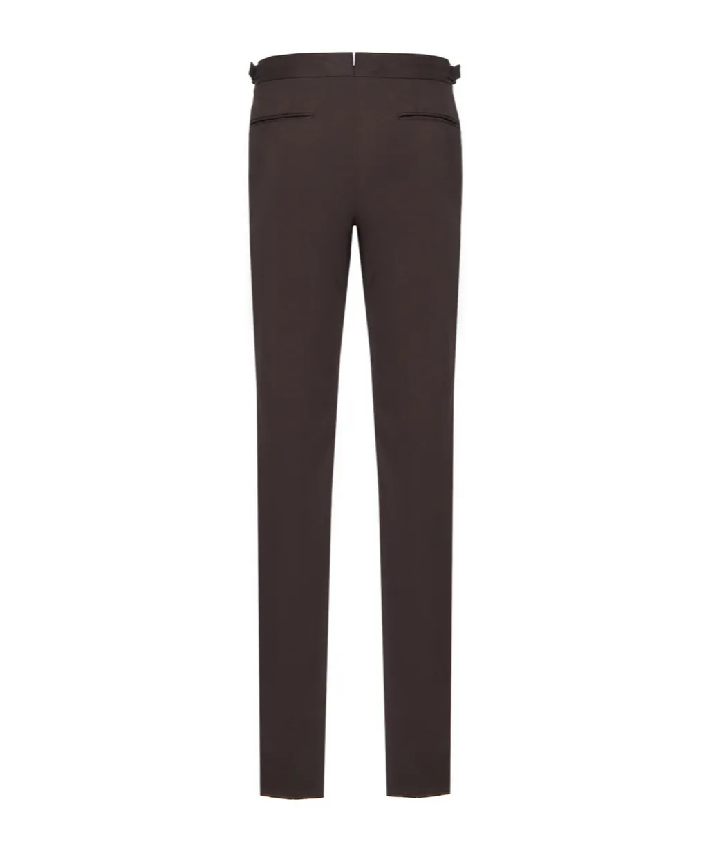 Gabardine-Weave Trousers