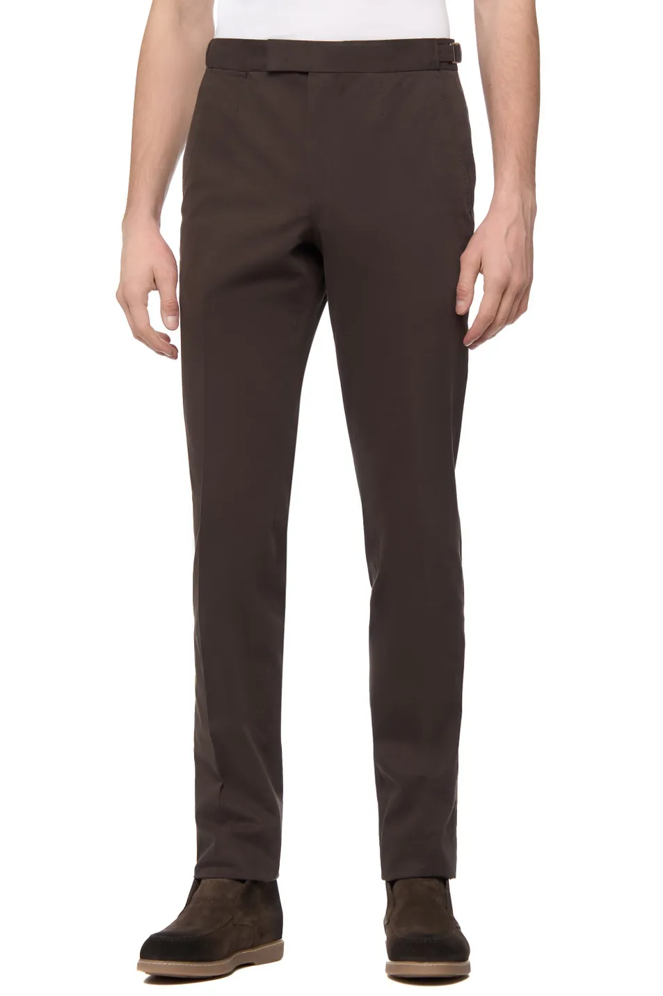 Gabardine-Weave Trousers