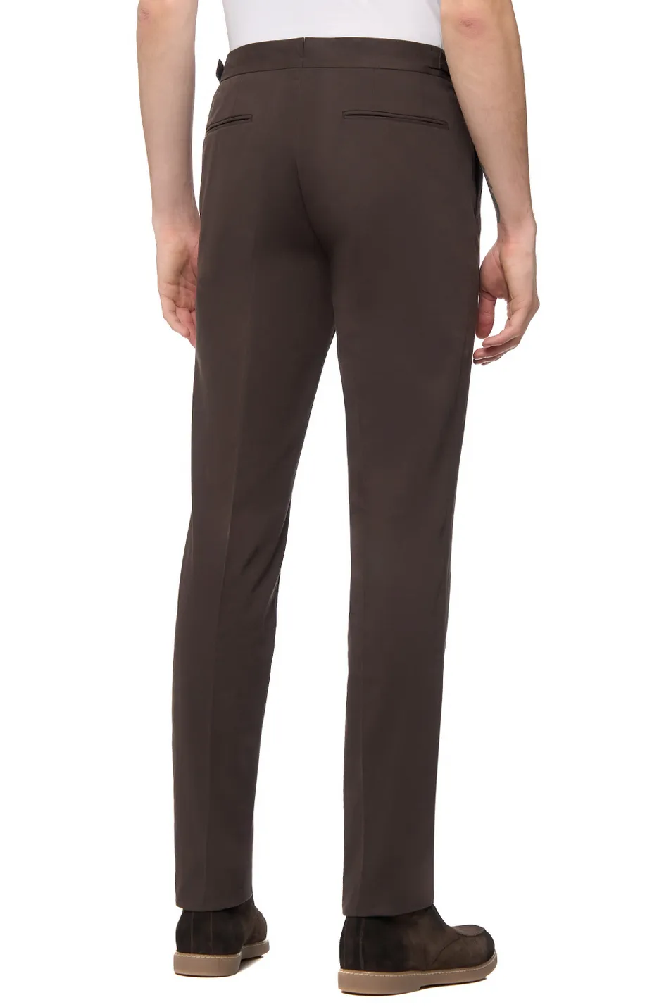 Gabardine-Weave Trousers
