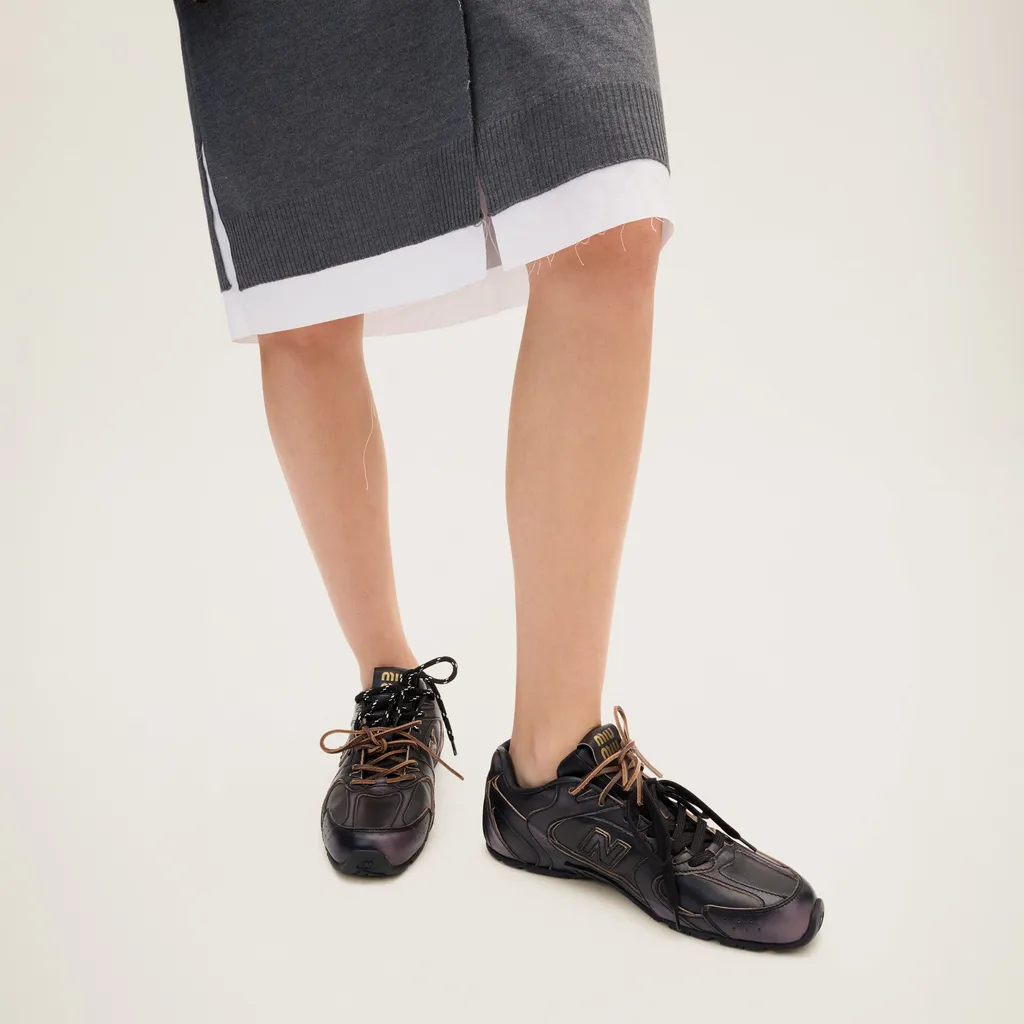 Knit And Poplin Dress