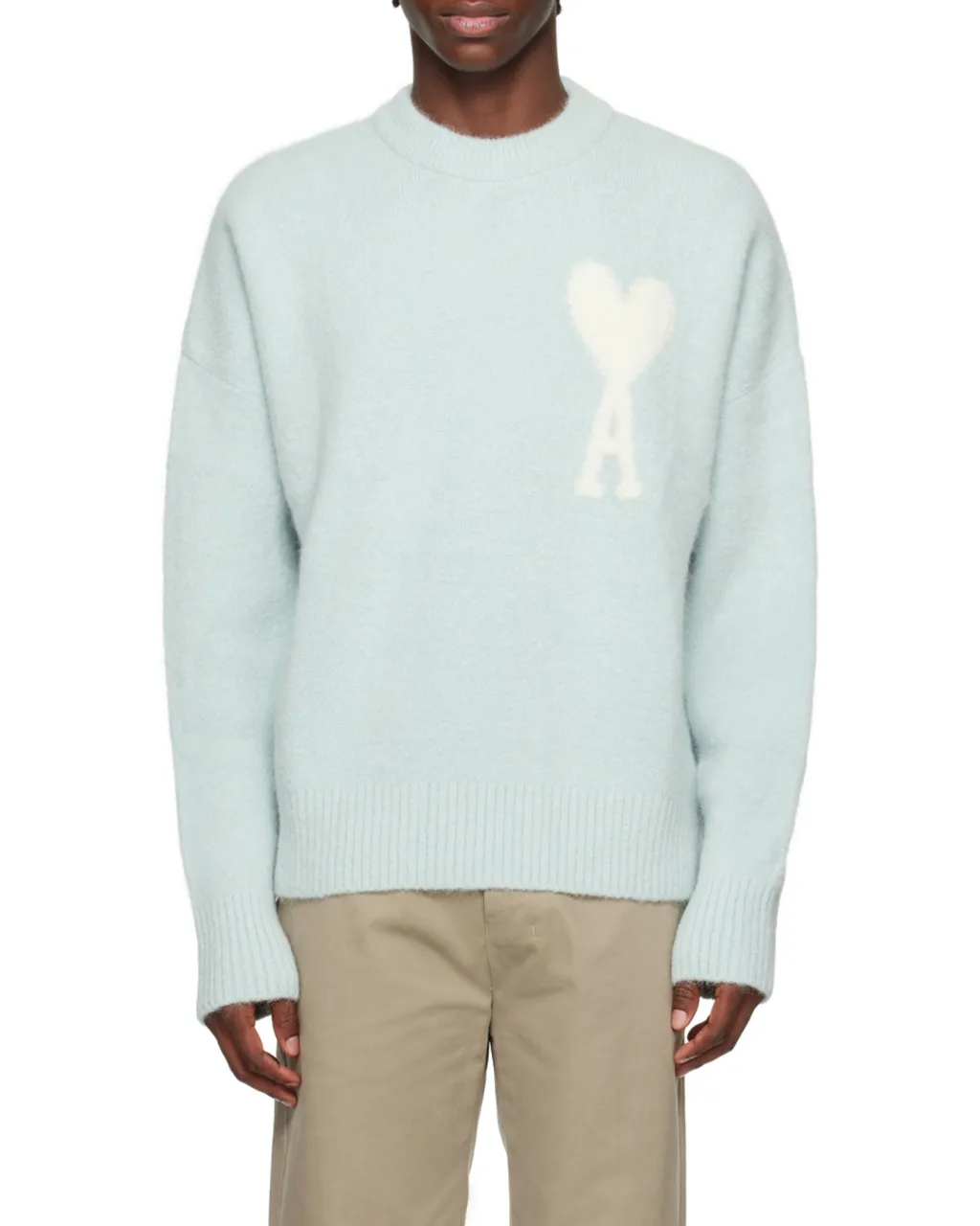 Ami Paris Ami De Coeur Crewneck Long-Sleeved Jumper