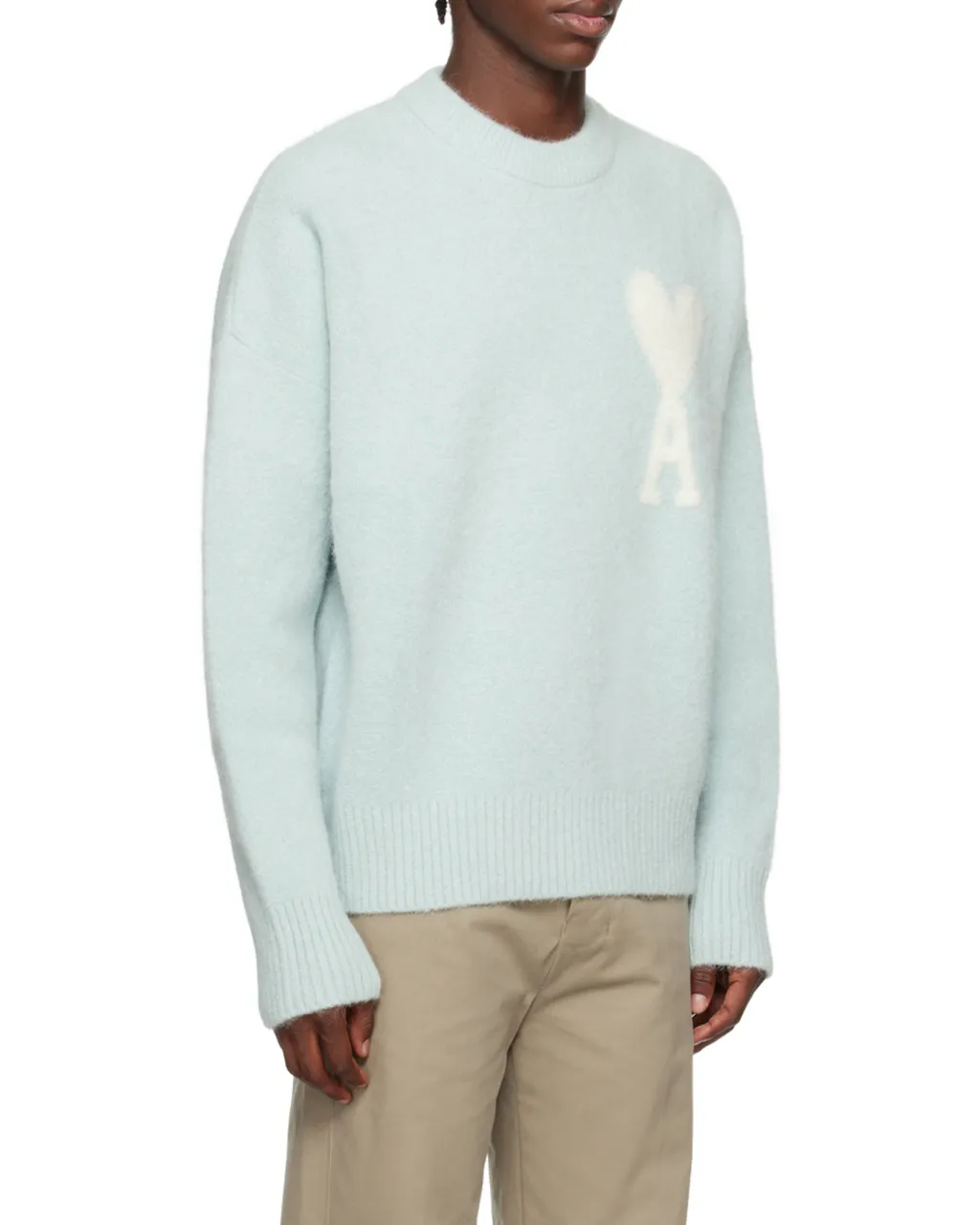 Ami Paris Ami De Coeur Crewneck Long-Sleeved Jumper