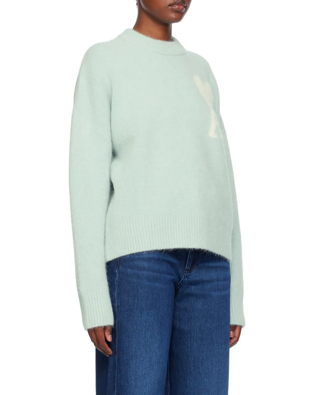Ami Paris Ami De Coeur Crewneck Long-Sleeved Jumper