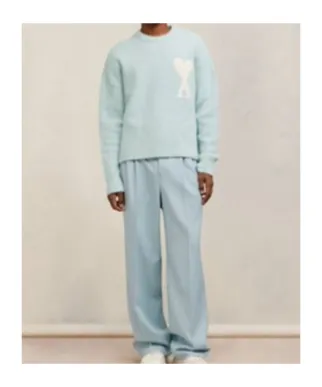 Ami Paris Ami De Coeur Crewneck Long-Sleeved Jumper
