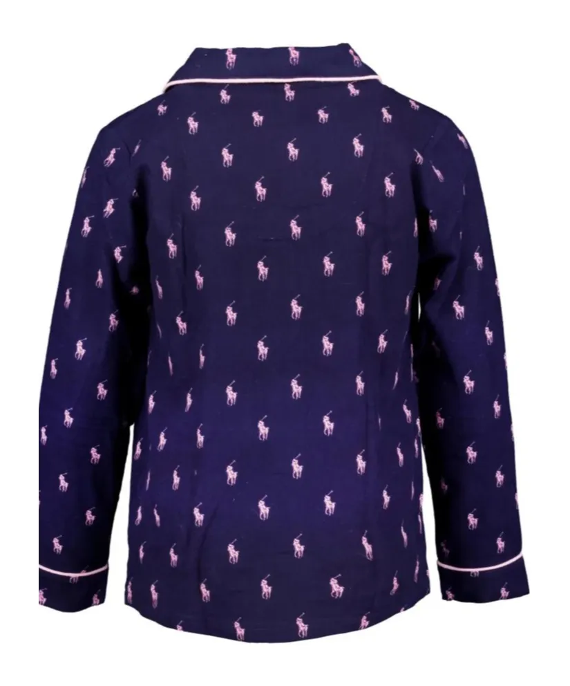 Long-Sleeved Pajamas And Elastic Waist Pajamas Set