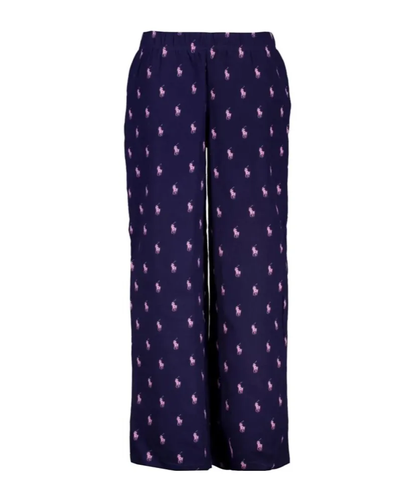 Long-Sleeved Pajamas And Elastic Waist Pajamas Set