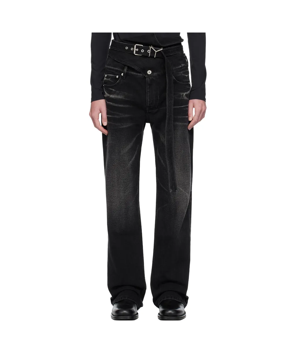 Wrap Belt Jeans