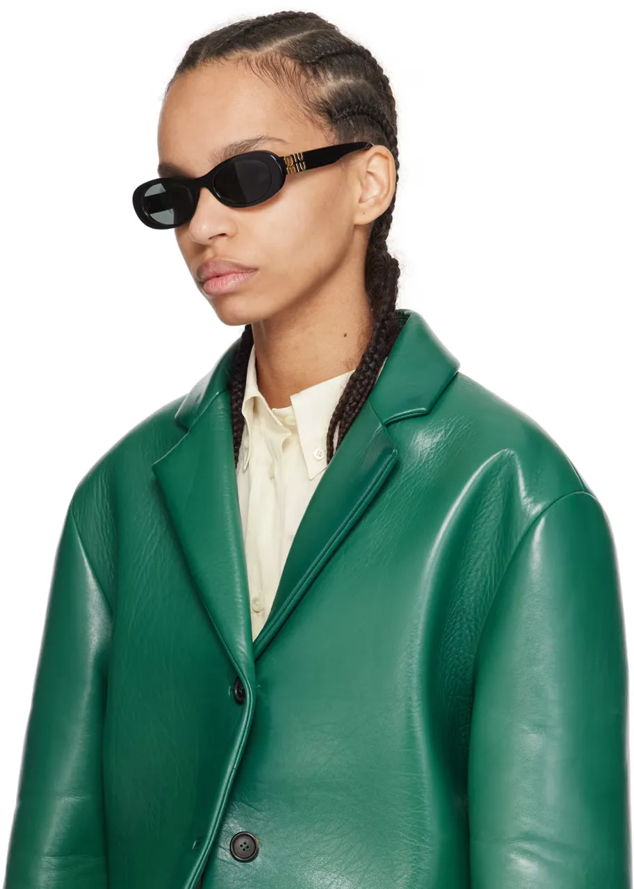 Miu Miu Eyewear Oval Frame Sunglasses
