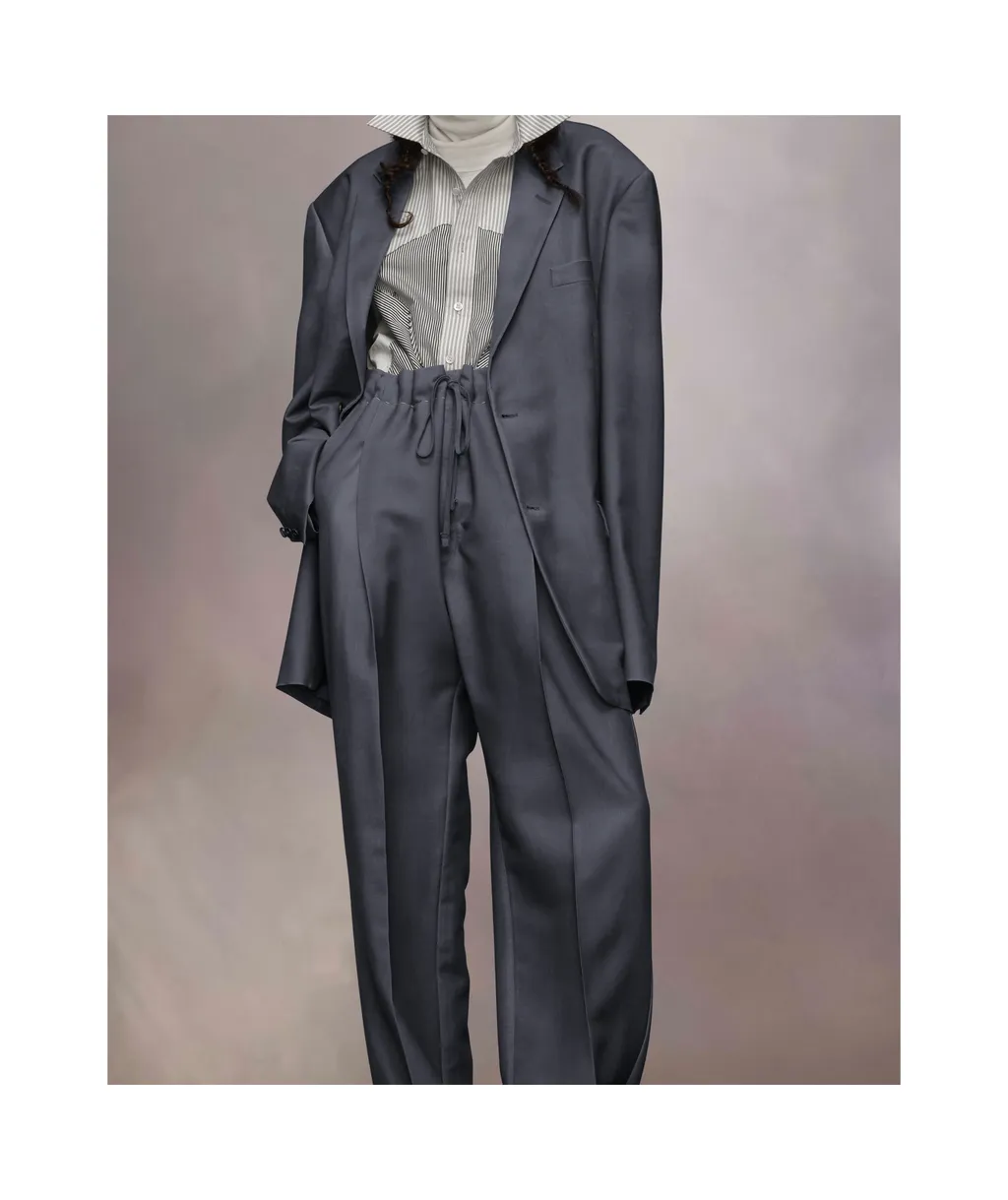 Maison Margiela Single-Breasted Straight Hem Blazer