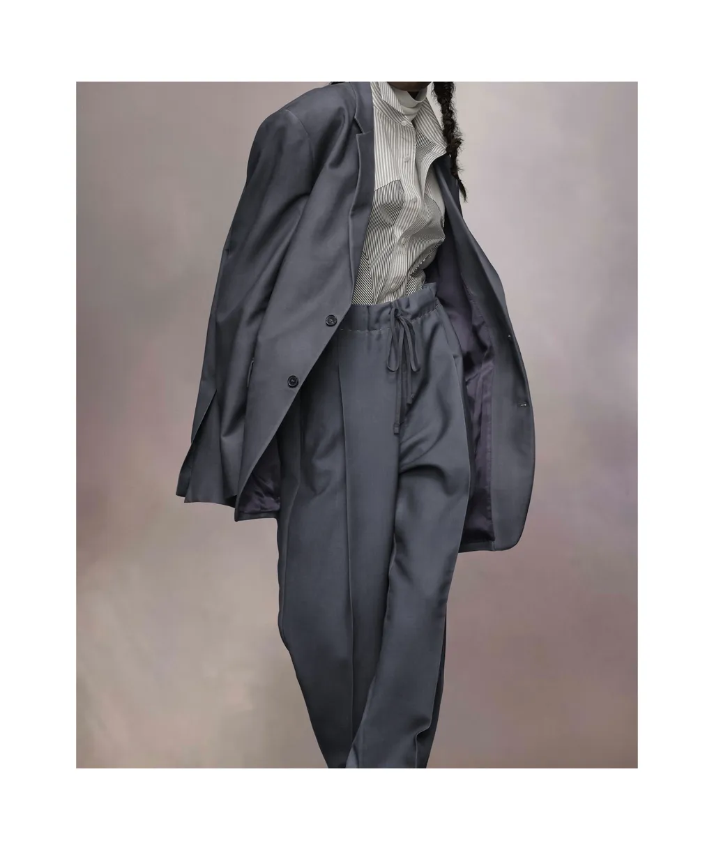 Maison Margiela Single-Breasted Straight Hem Blazer