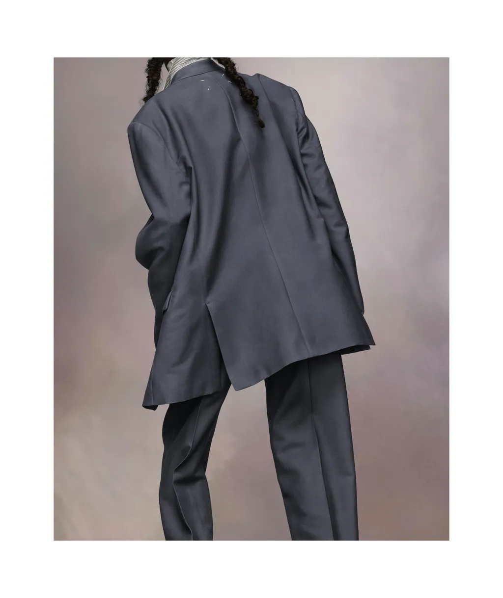 Maison Margiela Single-Breasted Straight Hem Blazer
