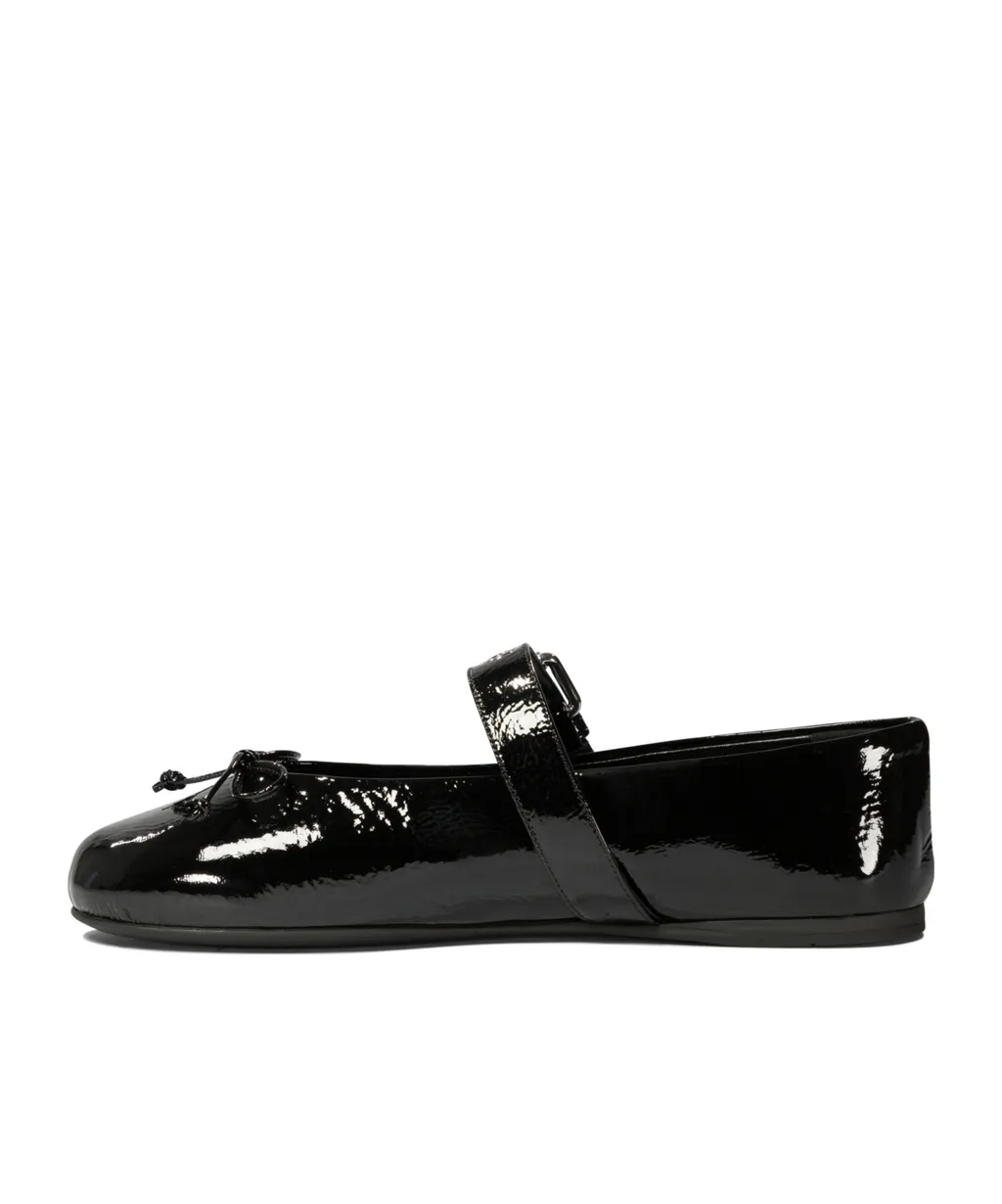 Miu Miu Polished Buckle Fastened Ballerinas